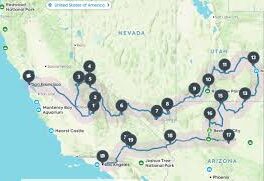 road trip ouest américain