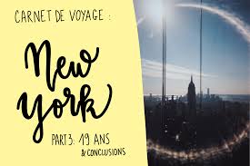 carnet voyage new york
