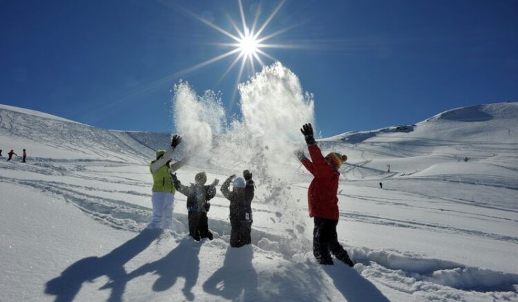 vacances à la montagne en famille